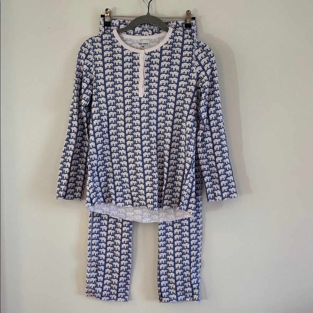 Roller Rabbit White Cotton PJ Set
